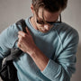 Cashmere Raglan Sweater in Baby Blue | James Perse Los Angeles
