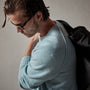 Cashmere Raglan Sweater in Baby Blue | James Perse Los Angeles