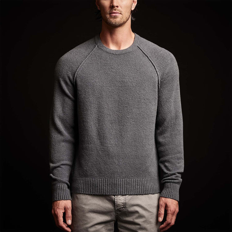 Cashmere Raglan Sweater in Flint | James Perse Los Angeles