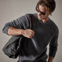 Cashmere Raglan Sweater in Flint | James Perse Los Angeles
