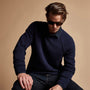 Cashmere Raglan Sweater in Navy | James Perse Los Angeles