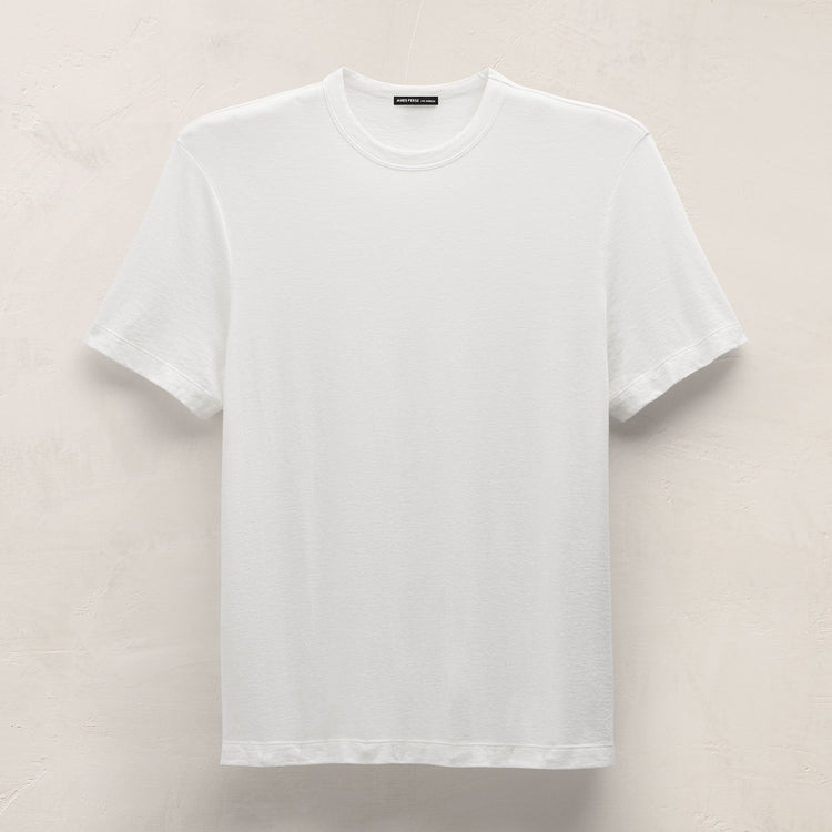 Cotton Cashmere Short Sleeve Tee in White | James Perse Los Angeles