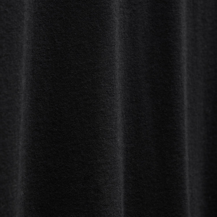 Cotton Cashmere Open Polo in Black | James Perse Los Angeles