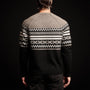 Cotton Cashmere Raglan Crew in Burro/Foggy/Black | James Perse Los Angeles