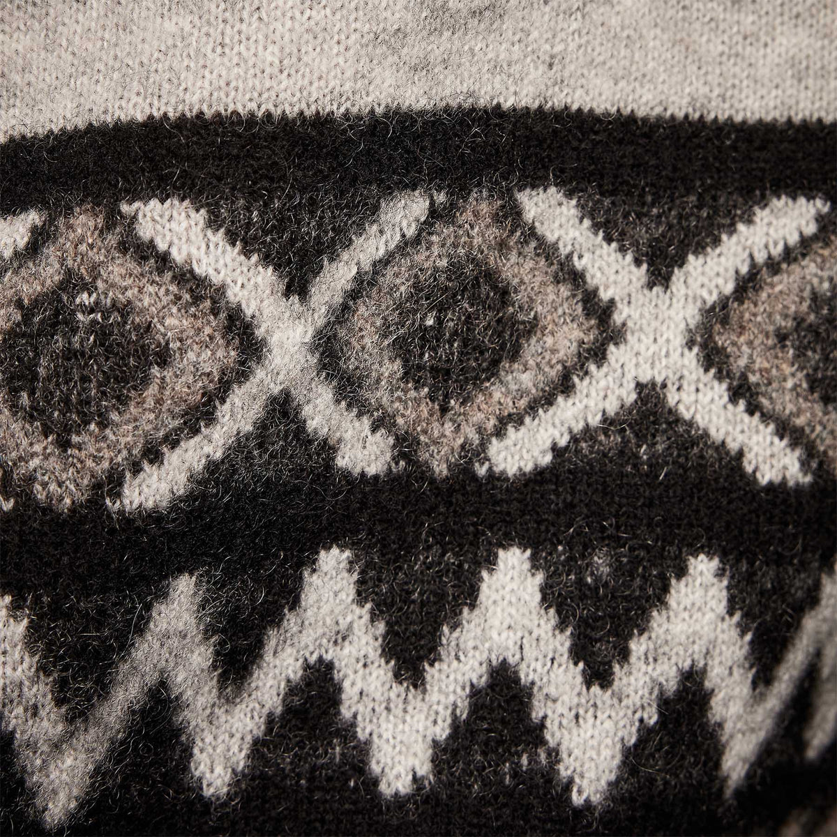 Cotton Cashmere Raglan Crew in Burro/Foggy/Black | James Perse Los Angeles