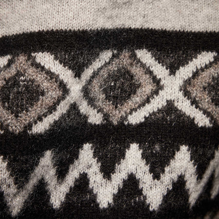 Cotton Cashmere Raglan Crew in Burro/Foggy/Black | James Perse Los Angeles