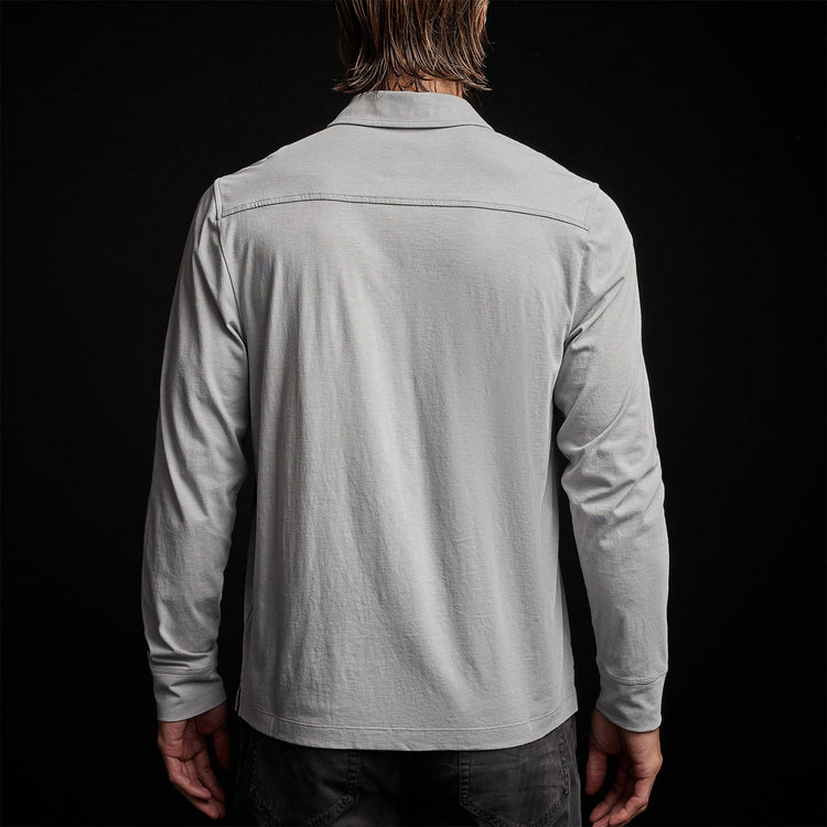 Knit Jersey Shirt in Blue Fog | James Perse Los Angeles
