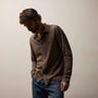 Clean Finish Jersey Shirt in Caribou | James Perse Los Angeles