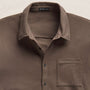 Clean Finish Jersey Shirt in Caribou | James Perse Los Angeles FLAT