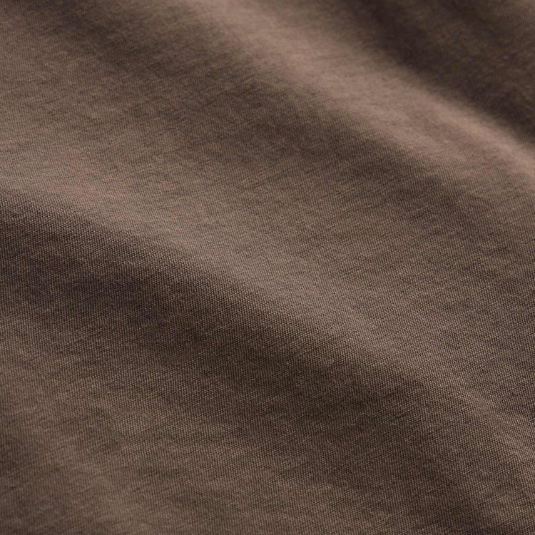 Clean Finish Jersey Shirt in Caribou | James Perse Los Angeles FLAT