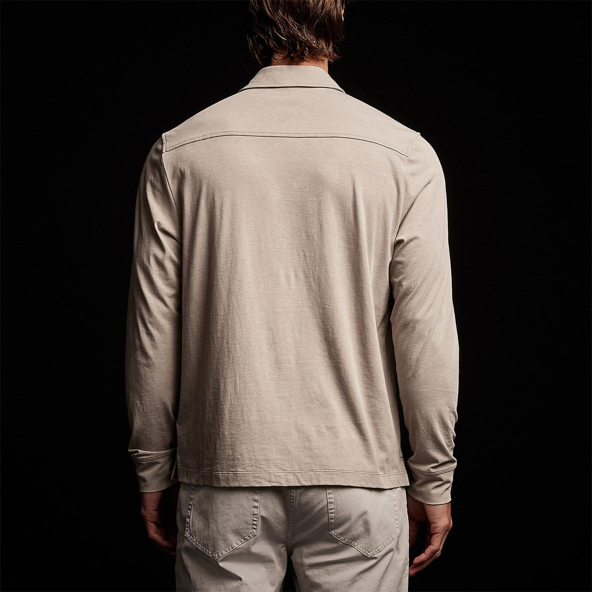 Clean Finish Jersey Shirt  in Dapple | James Perse Los Angeles