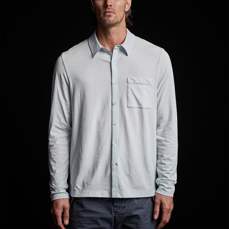 Knit Jersey Shirt in Memory | James Perse Los Angeles