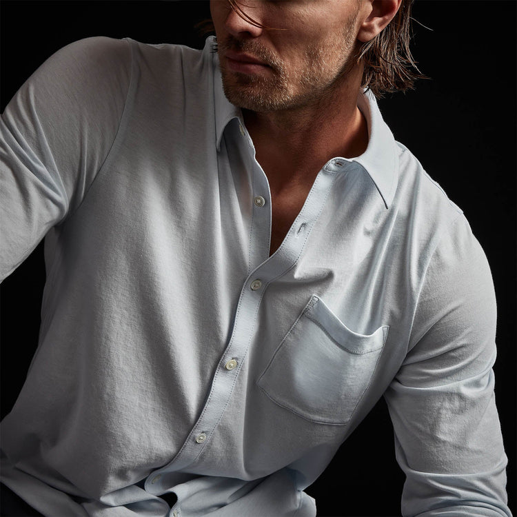 Knit Jersey Shirt in Memory | James Perse Los Angeles