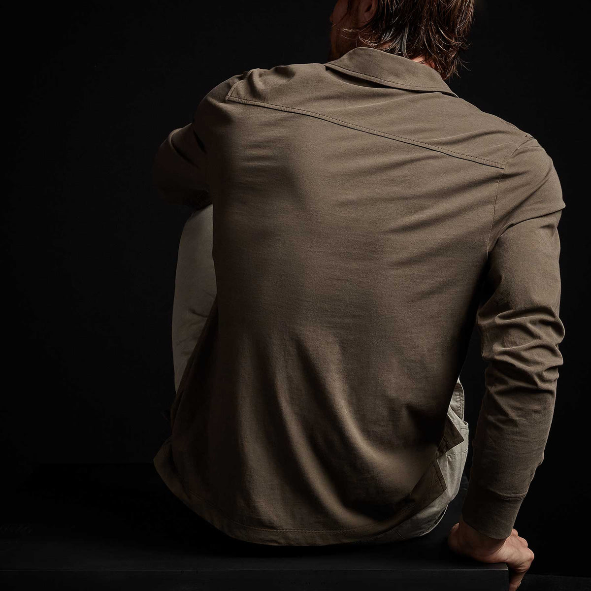 Knit Jersey Shirt in Old Whiskey | James Perse Los Angeles