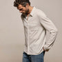 Clean Finish Jersey Shirt in Pearl | James Perse Los Angeles