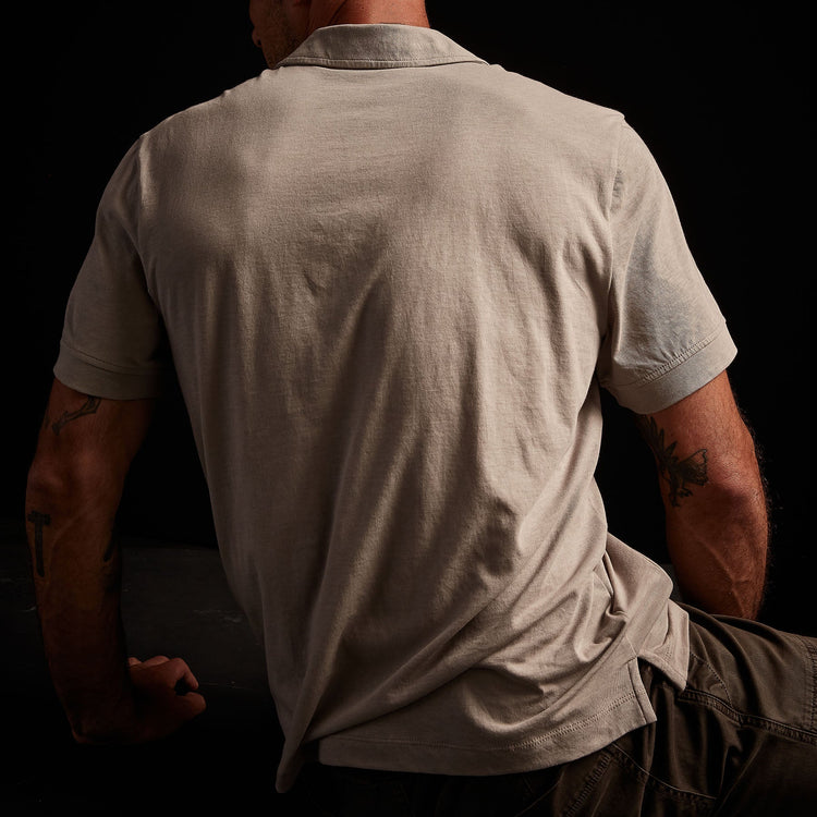Clean Finish Jersey Polo in Dapple | James Perse Los Angeles