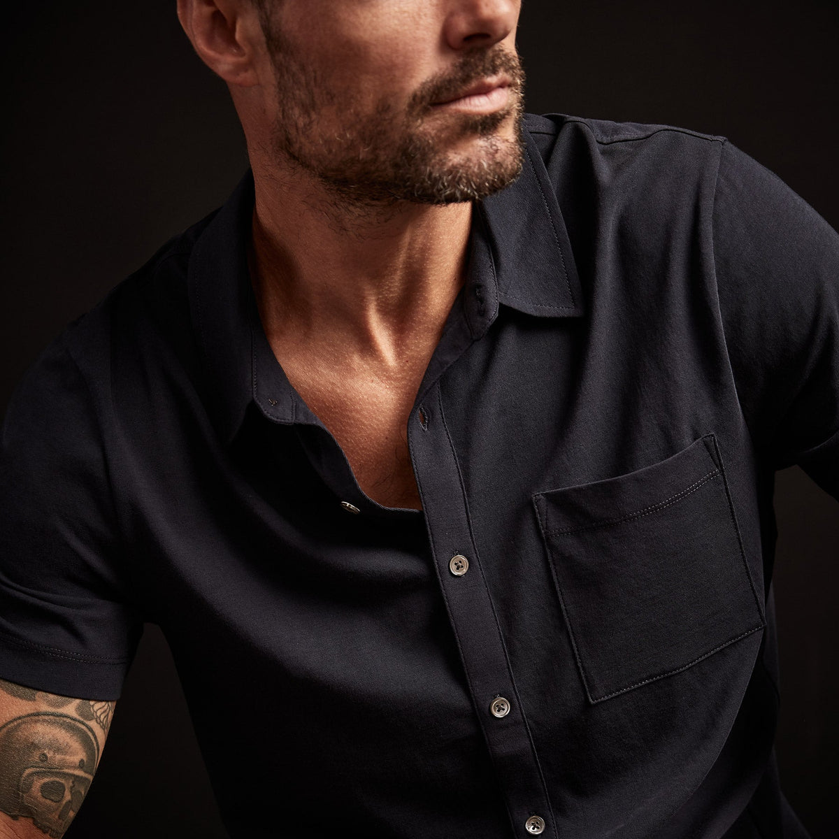 Clean Finish Jersey Shirt in Deep | James Perse Los Angeles