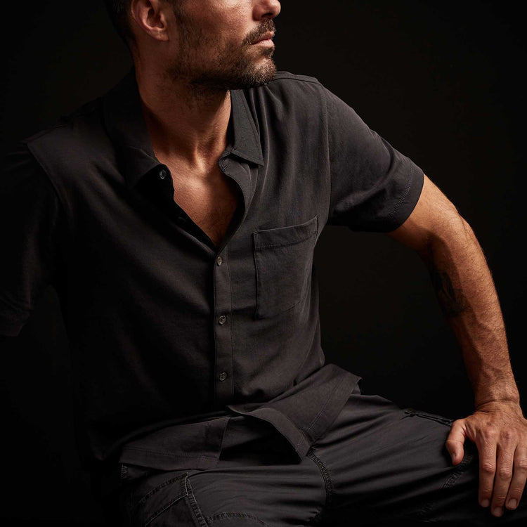 Clean Finish Jersey Shirt - Magma | James Perse Los Angeles