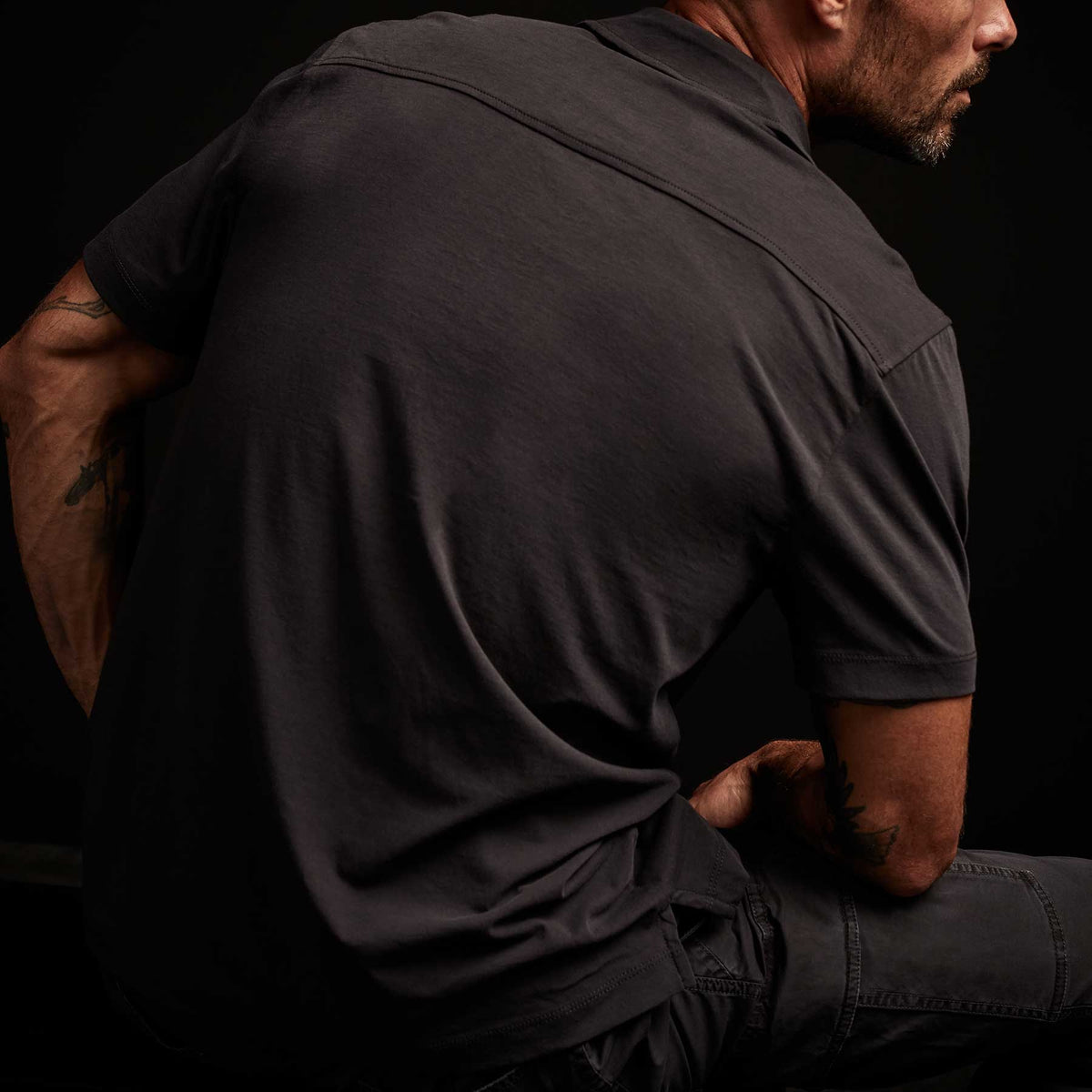 Clean Finish Jersey Shirt - Magma | James Perse Los Angeles