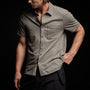 Clean Finish Short Sleeve Shirt in River Rock | James Perse Los Angeles