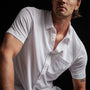 Clean Finish Short Sleeve Shirt in White | James Perse Los Angeles