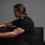 Clean Finish Jersey Short Sleeve Crew in Black | James Perse Los Angeles