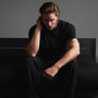 Clean Finish Jersey Short Sleeve Crew in Black | James Perse Los Angeles