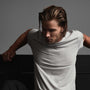 Clean Finish Jersey Short Sleeve Crew in Fog | James Perse Los Angeles