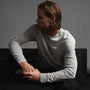 Clean Finish Jersey Long Sleeve Crew in Fog | James Perse Los Angeles