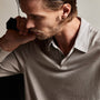 Clean Finish Jersey Contrast Polo in Dapple/Fog | James Perse Los Angeles