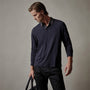 Clean Finish Jersey Contrast Polo in French Navy/Magma | James Perse Los Angeles