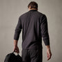 Clean Finish Jersey Contrast Polo in Magma/Black | James Perse Los Angeles