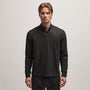 Clean Finish Jersey Half Zip in Black | James Perse Los Angeles