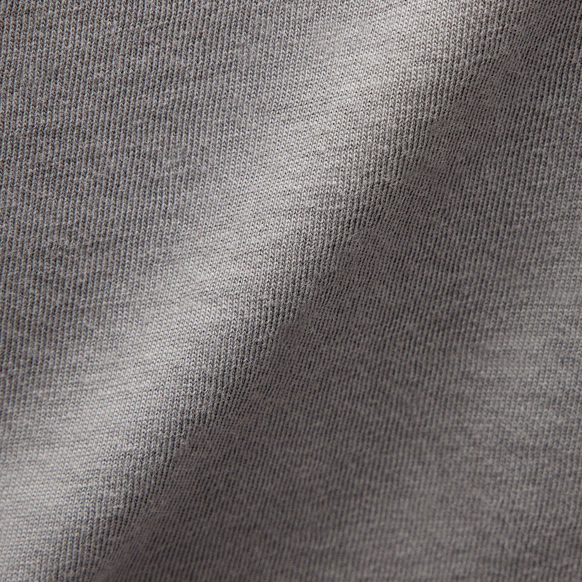 Clean Finish Jersey Half Zip in Silver Grey | James Perse Los Angeles