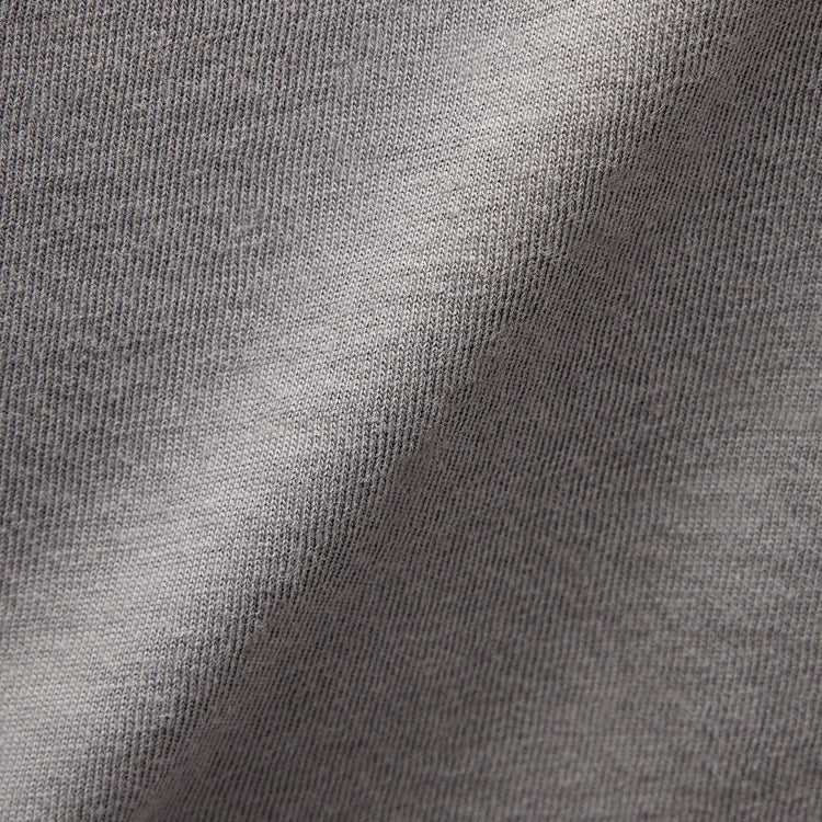 Clean Finish Jersey Half Zip in Silver Grey | James Perse Los Angeles