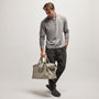 Clean Finish Jersey Half Zip in Silver Grey | James Perse Los Angeles