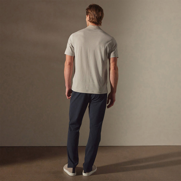 Clean Finish Jersey Polo in Fog/Dapple | James Perse Los Angeles