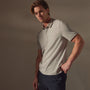 Clean Finish Jersey Polo in Fog/Dapple | James Perse Los Angeles