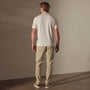 Clean Finish Jersey Polo in White/Fog | James Perse Los Angeles