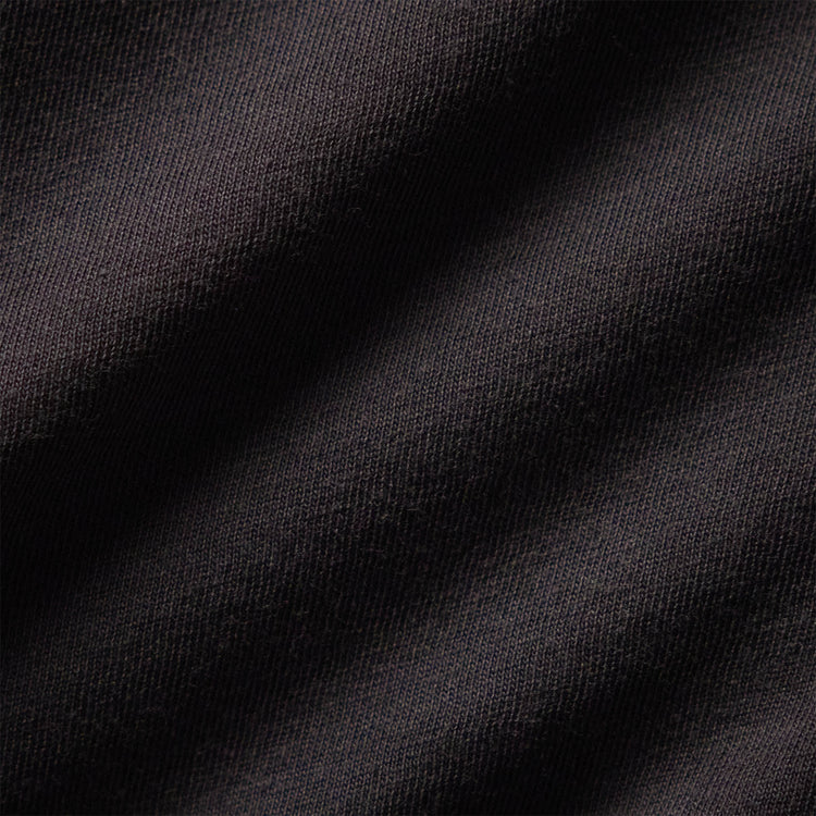 Clean Contrast Placket Short Sleeve in Magma/Black | James Perse Los Angeles