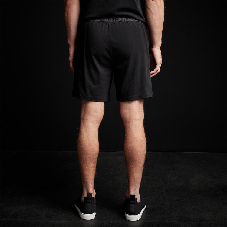 Clean Finish Jersey Short in Black | James Perse Los Angeles