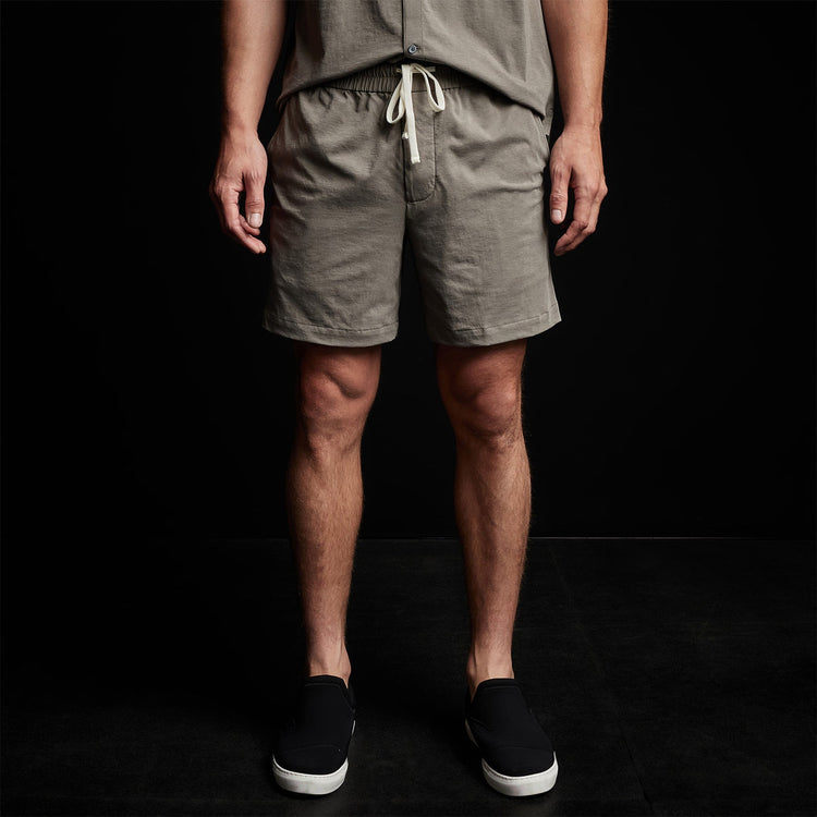 Clean Finish Jersey Short in River Rock | James Perse Los Angeles