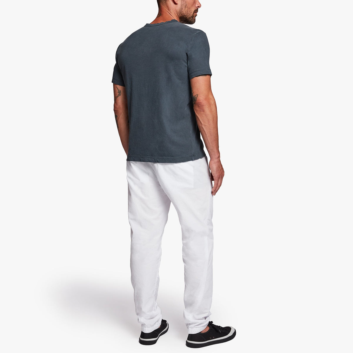 Twisted Seam Poplin Pant In White | James Perse Los Angeles