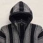 Mens Poncho in Black Stripe | James Perse Los Angeles FLAT
