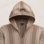 Mens Poncho in Natural Stripe | James Perse Los Angeles FLAT