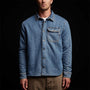 Sherpa Lined Denim Shrt Jacket in Indigo | James Perse Los Angeles