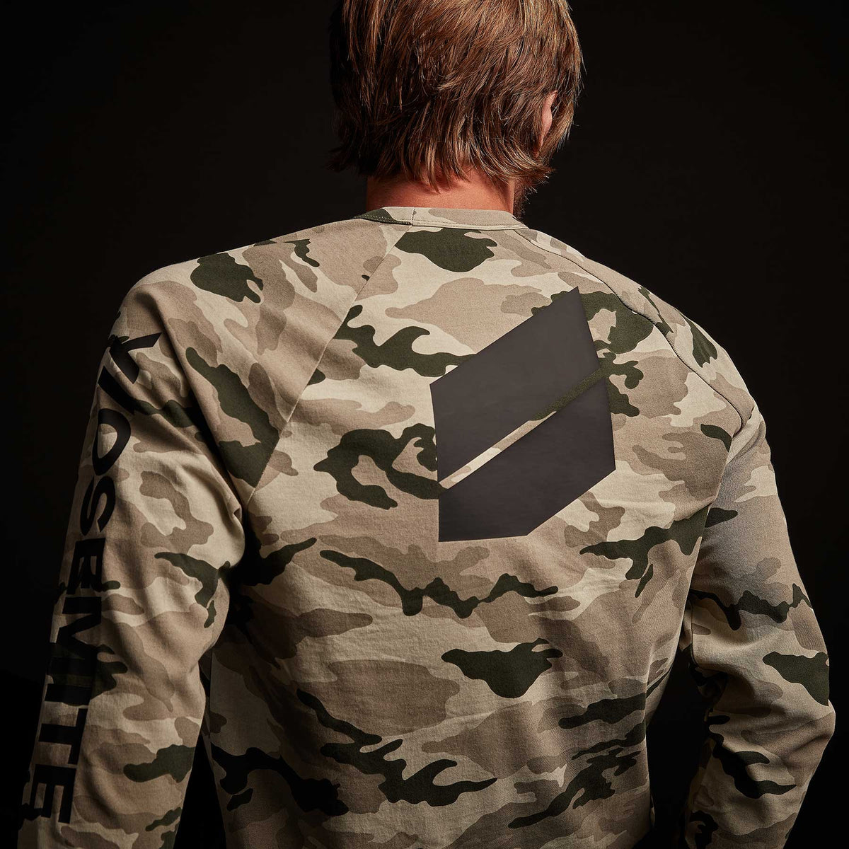 Camo Heavy Jersey Raglan Pullover - Dune Camo | James Perse Los Angeles