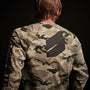 Camo Heavy Jersey Raglan Pullover - Dune Camo | James Perse Los Angeles