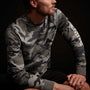 Camo Heavy Jersey Raglan Pullover - Rain Camo | James Perse Los Angeles