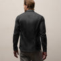 Matte Stretch Poplin Dress Shirt in Black | James Perse Los Angeles